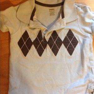 Gymboree argyle polo EUC